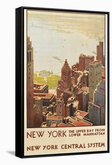 Travel Poster, New York City-null-Framed Stretched Canvas