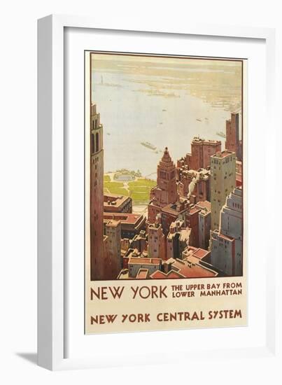 Travel Poster, New York City-null-Framed Art Print