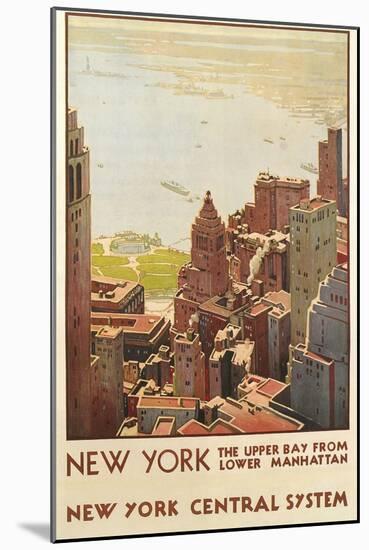 Travel Poster, New York City-null-Mounted Art Print
