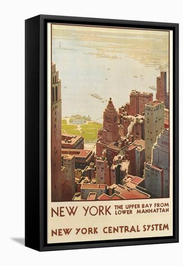 Travel Poster, New York City-null-Framed Stretched Canvas