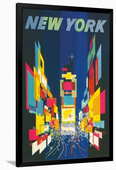 Travel Poster, New York City-null-Framed Art Print