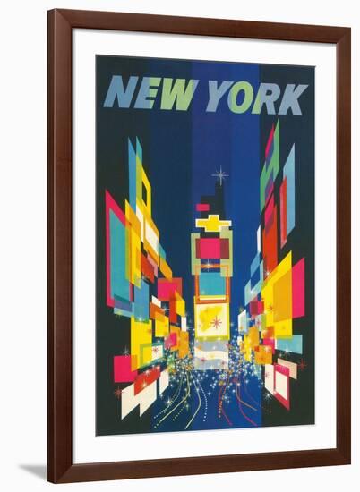 Travel Poster, New York City-null-Framed Art Print