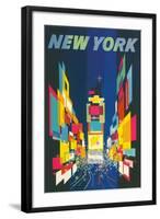 Travel Poster, New York City-null-Framed Art Print