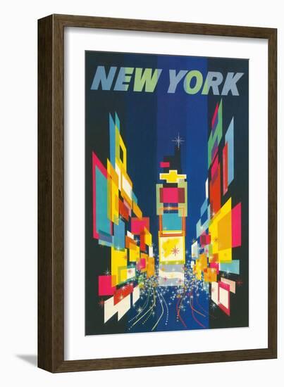 Travel Poster, New York City-null-Framed Art Print