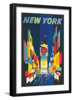 Travel Poster, New York City-null-Framed Art Print