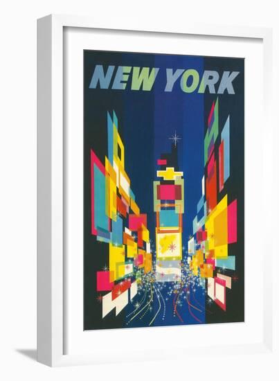 Travel Poster, New York City-null-Framed Art Print