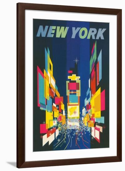 Travel Poster, New York City-null-Framed Art Print