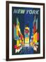 Travel Poster, New York City-null-Framed Art Print