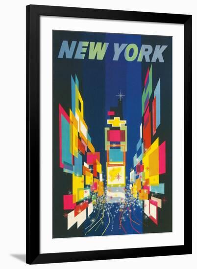 Travel Poster, New York City-null-Framed Art Print