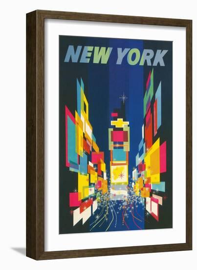 Travel Poster, New York City-null-Framed Art Print