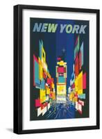 Travel Poster, New York City-null-Framed Art Print