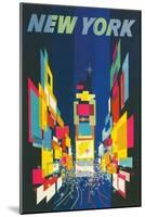 Travel Poster, New York City-null-Mounted Art Print