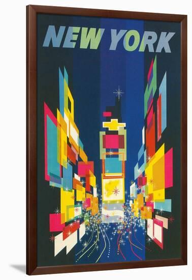 Travel Poster, New York City-null-Framed Art Print