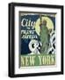 Travel Poster - New York-The Saturday Evening Post-Framed Giclee Print