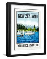 Travel Poster Newzealand-Brooke Witt-Framed Art Print