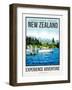 Travel Poster Newzealand-Brooke Witt-Framed Art Print