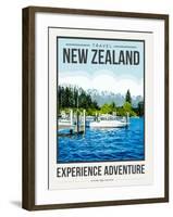 Travel Poster Newzealand-Brooke Witt-Framed Art Print