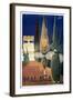 Travel Poster of the Holy Week in Malaga (1961)-null-Framed Art Print