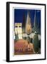 Travel Poster of the Holy Week in Malaga (1961)-null-Framed Art Print