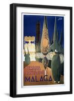 Travel Poster of the Holy Week in Malaga (1961)-null-Framed Art Print