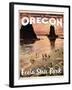 Travel Poster - Oregon-The Saturday Evening Post-Framed Giclee Print