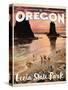 Travel Poster - Oregon-The Saturday Evening Post-Stretched Canvas