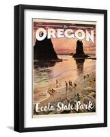 Travel Poster - Oregon-The Saturday Evening Post-Framed Giclee Print