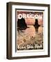 Travel Poster - Oregon-The Saturday Evening Post-Framed Giclee Print