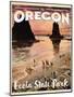 Travel Poster - Oregon-The Saturday Evening Post-Mounted Premium Giclee Print