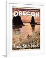 Travel Poster - Oregon-The Saturday Evening Post-Framed Giclee Print