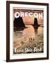 Travel Poster - Oregon-The Saturday Evening Post-Framed Giclee Print