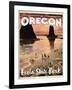 Travel Poster - Oregon-The Saturday Evening Post-Framed Giclee Print