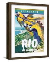 Travel Poster - Rio-The Saturday Evening Post-Framed Giclee Print