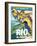 Travel Poster - Rio-The Saturday Evening Post-Framed Giclee Print