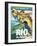 Travel Poster - Rio-The Saturday Evening Post-Framed Giclee Print