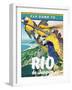 Travel Poster - Rio-The Saturday Evening Post-Framed Giclee Print