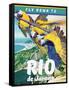 Travel Poster - Rio-The Saturday Evening Post-Framed Stretched Canvas