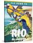 Travel Poster - Rio-The Saturday Evening Post-Stretched Canvas