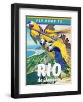 Travel Poster - Rio-The Saturday Evening Post-Framed Giclee Print