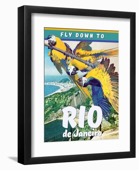 Travel Poster - Rio-The Saturday Evening Post-Framed Giclee Print