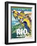 Travel Poster - Rio-The Saturday Evening Post-Framed Giclee Print