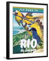 Travel Poster - Rio-The Saturday Evening Post-Framed Giclee Print