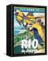 Travel Poster - Rio-The Saturday Evening Post-Framed Stretched Canvas