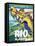 Travel Poster - Rio-The Saturday Evening Post-Framed Stretched Canvas