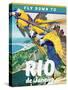 Travel Poster - Rio-The Saturday Evening Post-Stretched Canvas