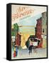 Travel Poster - SanFransisco-The Saturday Evening Post-Framed Stretched Canvas