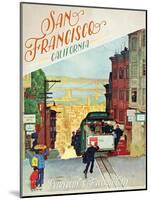 Travel Poster - SanFransisco-The Saturday Evening Post-Mounted Giclee Print
