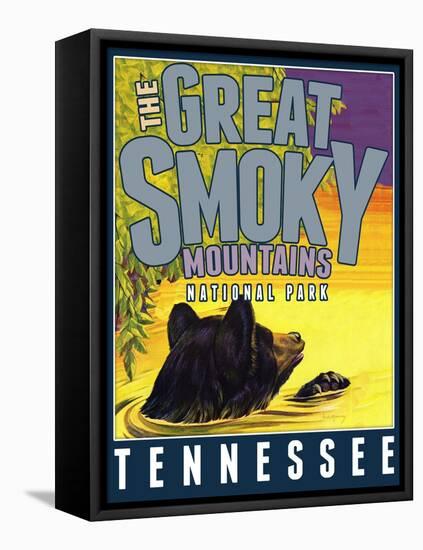 Travel Poster - Tennessee-The Saturday Evening Post-Framed Stretched Canvas