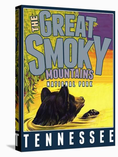 Travel Poster - Tennessee-The Saturday Evening Post-Stretched Canvas