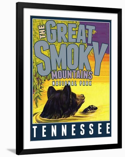 Travel Poster - Tennessee-The Saturday Evening Post-Framed Premium Giclee Print